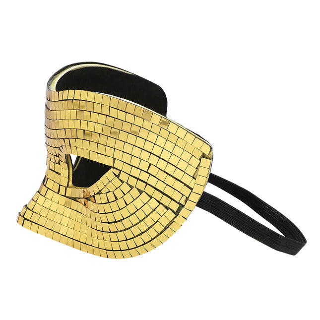 Goldene Augenmaske Disco