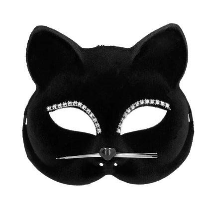 Schwarze Augenmaske Katze