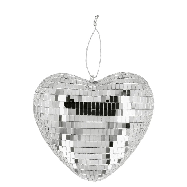 Silberner Discoball 19cm