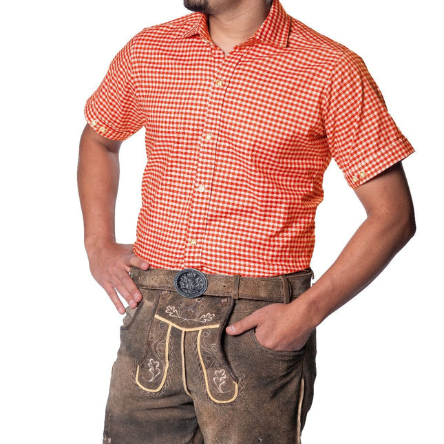 Oktoberfest Bluse Orange Männer