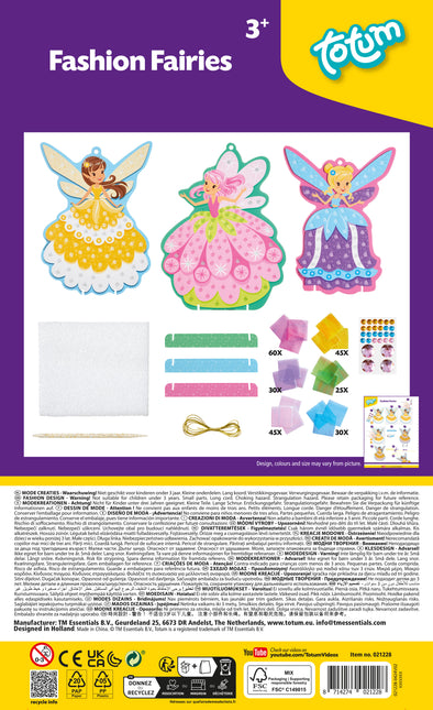 Fashion Fairies Craft Set Feenfiguren in schicken Ballkleidern