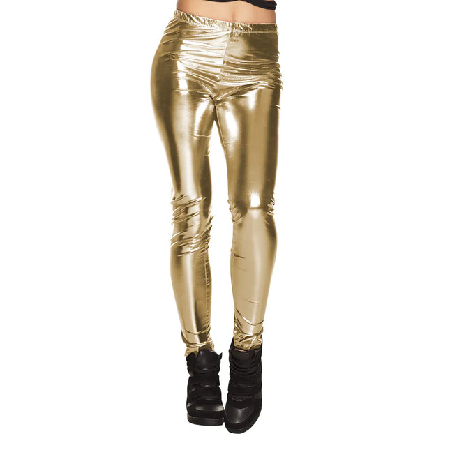 Legging Metallic Gold