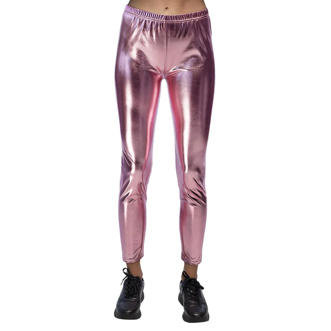 Legging Metallic Rosa