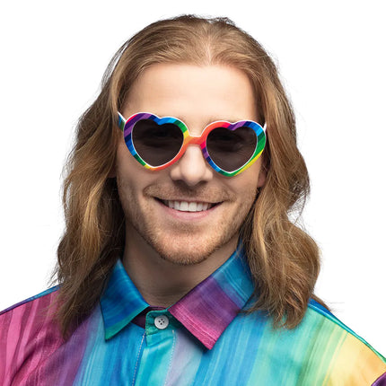 Herz Brille Regenbogen