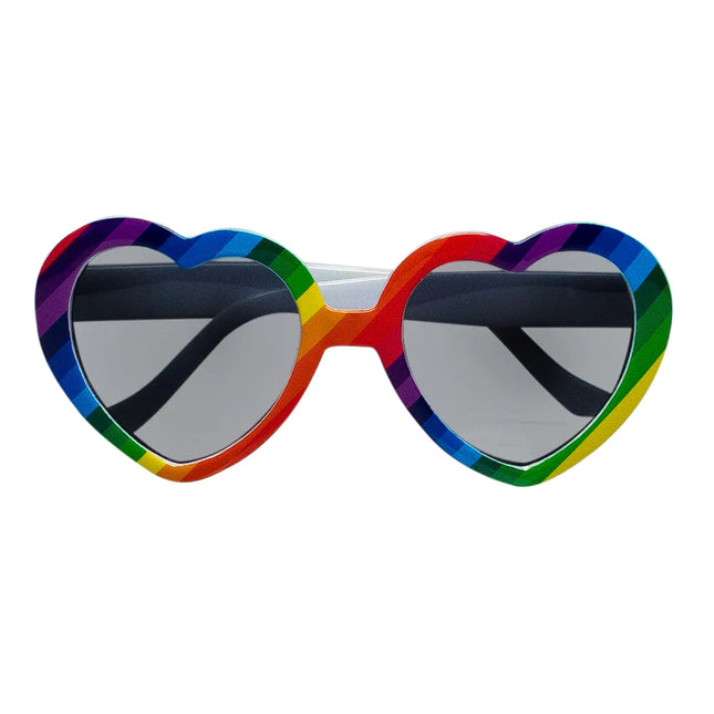 Herz Brille Regenbogen