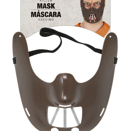 Halloween Mund Maske Braun