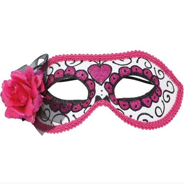 Halloween Tag der Toten Maske Rosa