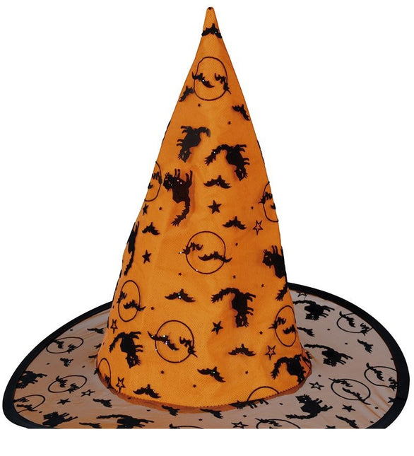 Halloween Hexenhut Orange