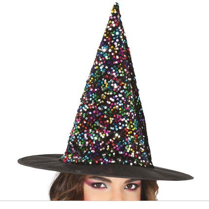 Halloween Hexenhut Glitter