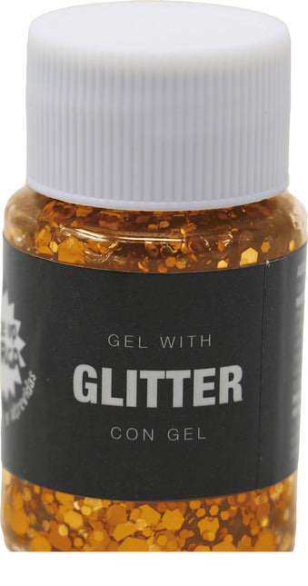 Orange Glitter Gel 20g