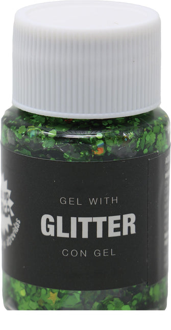 Dunkelgrünes Glitzergel 20g