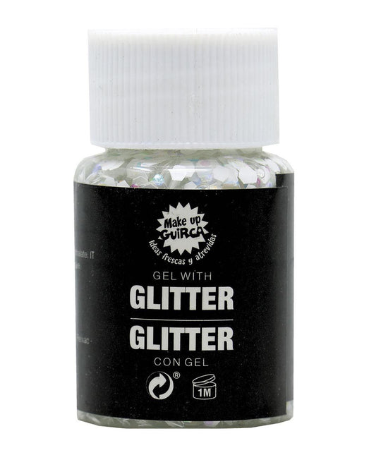 Weißes Glitter Gel 20g