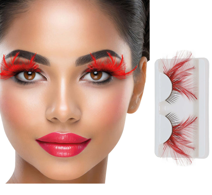 Halloween Wimpern Kleber Rot