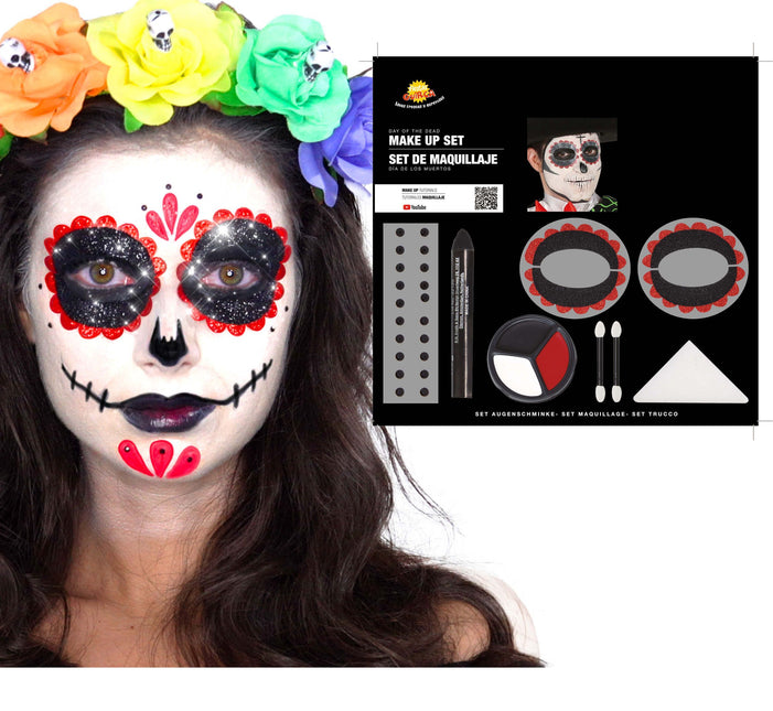 Dia De Los Muertos Schminkset 8-teilig