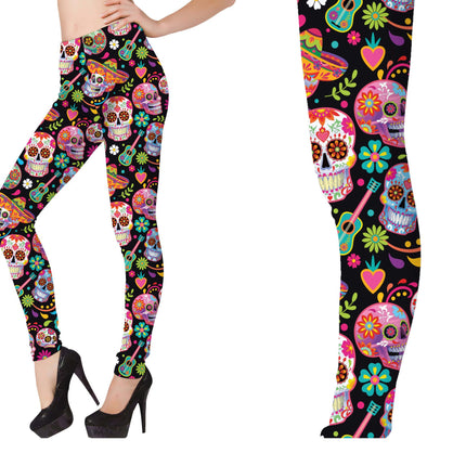 Dia De Los Muertos Leggings