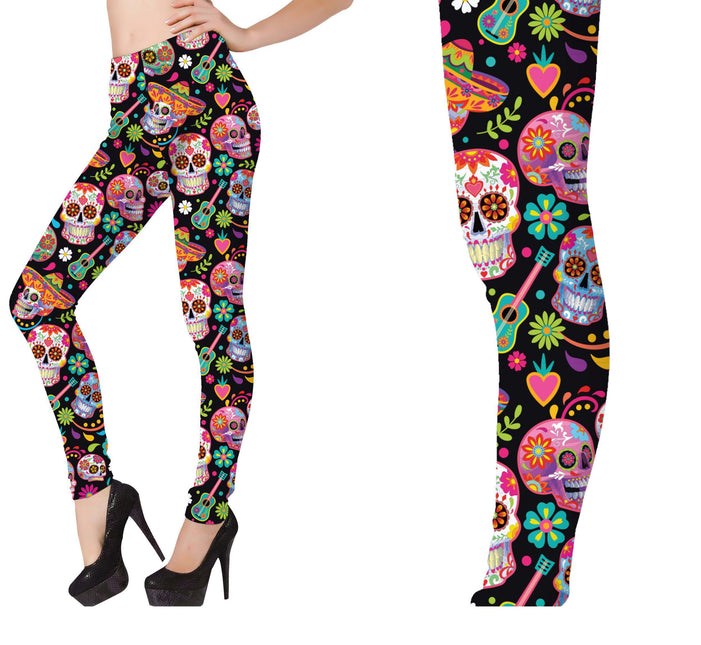 Dia De Los Muertos Leggings