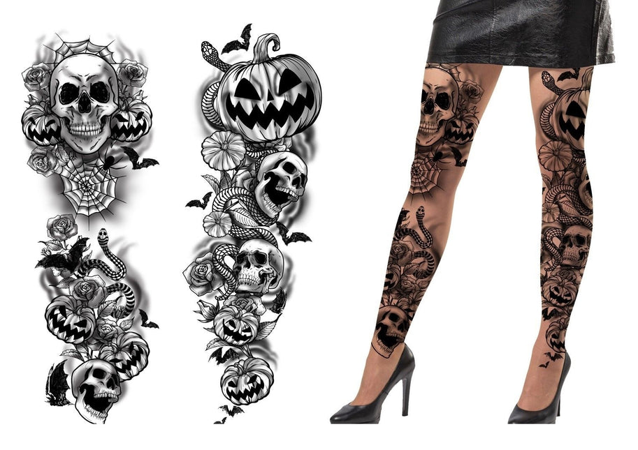 Halloween Legging Tattoos