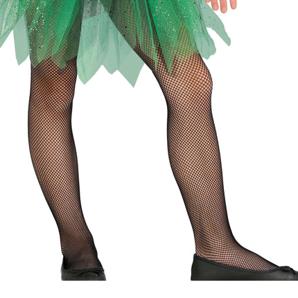 Halloween Netzstrumpfhose Schwarz Kind