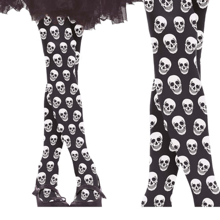 Halloween Legging Totenkopf Mädchen