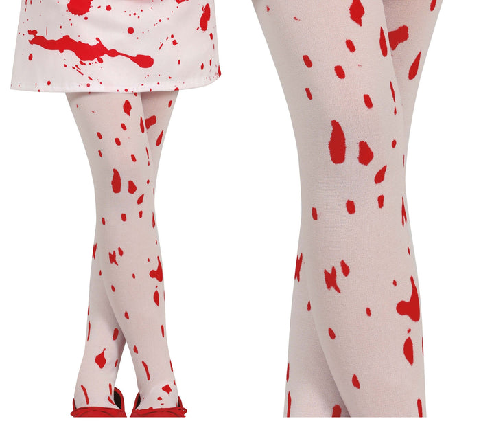 Rote weiße Halloween Legging Blutiges Kind