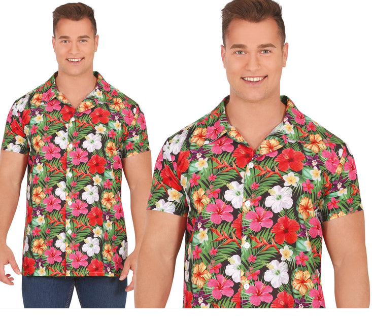 Hawaii Bluse Männer Blumen