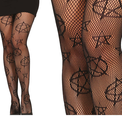 Halloween Strumpfhose Satanisch