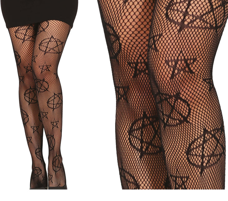 Halloween Strumpfhose Satanisch