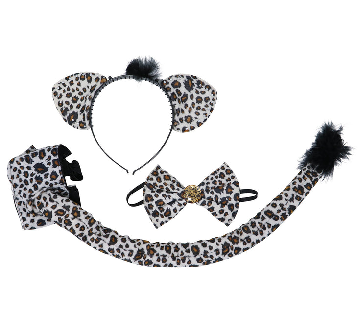 Leoparden Set Schwarz