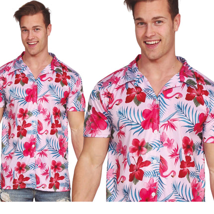 Hawaii Hemd Flamingo