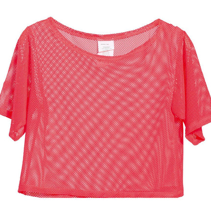 Fischnetz T/Shirt Neon Pink Kurz L