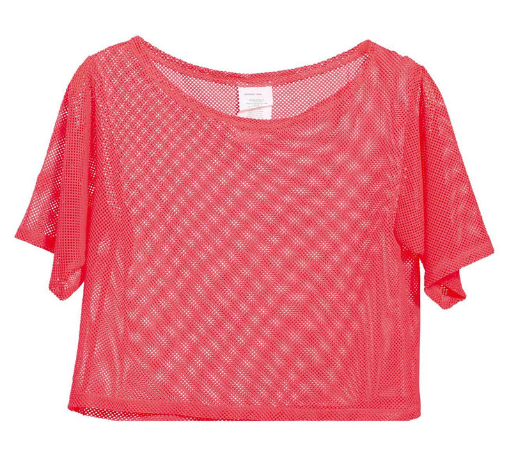 Fischnetz T/Shirt Neon Pink Kurz L