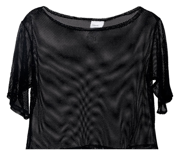 Fishnet T/shirt Schwarz Kurz L