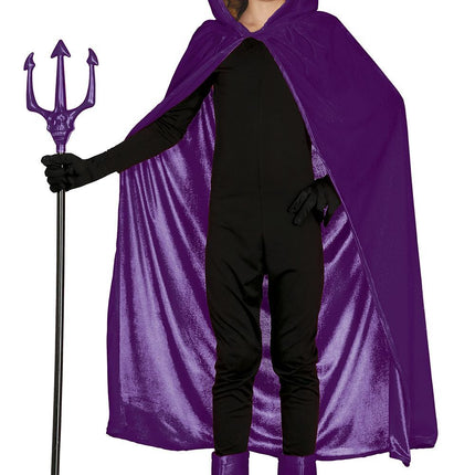 Halloween Cape Lila Kind 1m