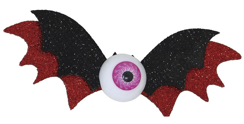 Halloween Haarspange Fledermaus 10cm 2St.