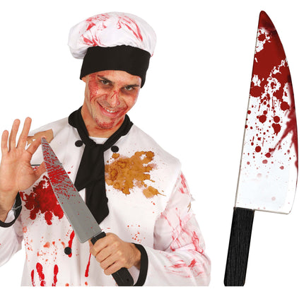 Halloween Fake Messer blutig 42cm