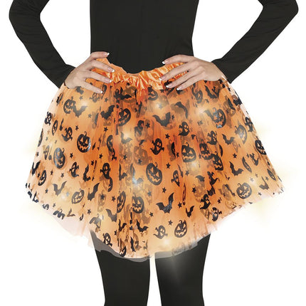 Halloween Tutu Orange Damen 40cm