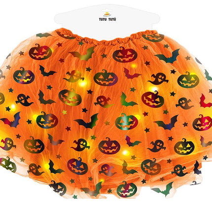 Halloween Tutu Orange Damen 40cm