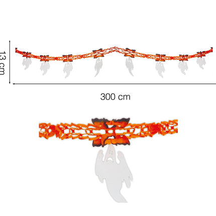 Halloween Girlande Geist 3m