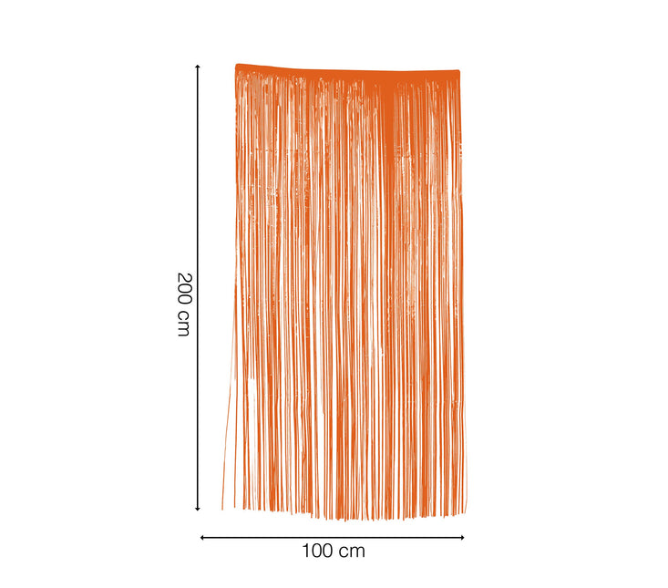 Orange Türvorhangfolie 2m