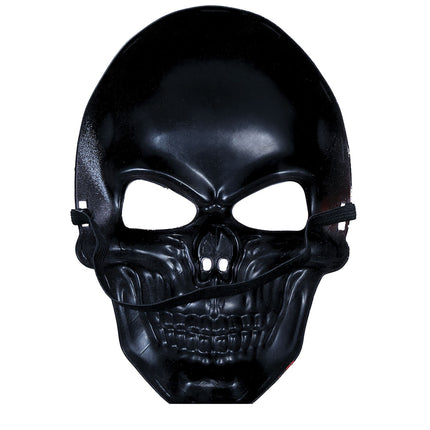 Rote weiße Halloween Maske Totenkopf