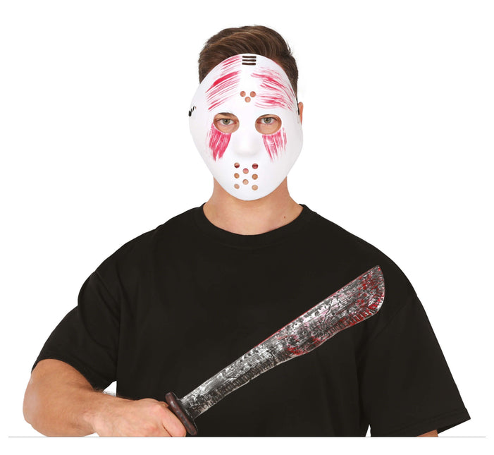 Halloween Kostüm Set Maske mit Machete