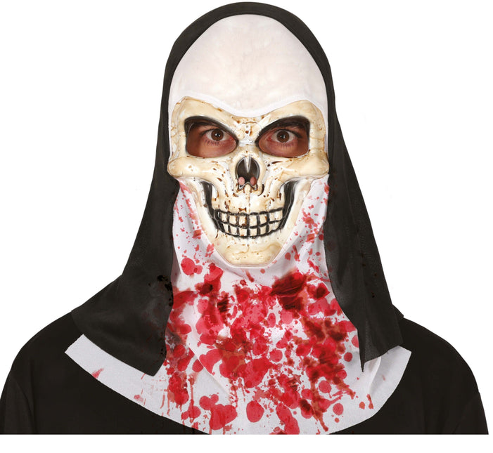 Halloween Maske Totenkopf mit Blut