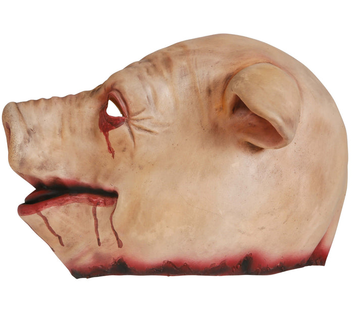 Halloween Maske Rot Rosa Schwein