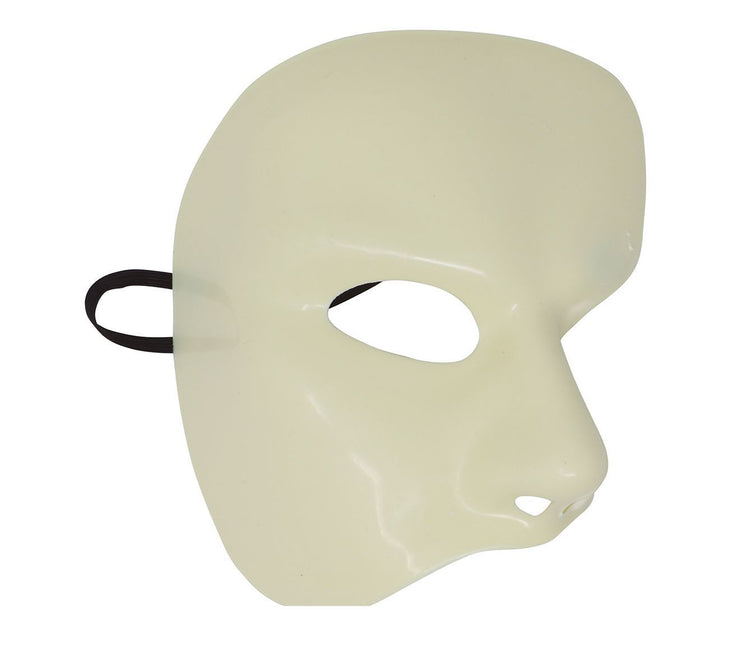 Halloween Maske Halb Weiß