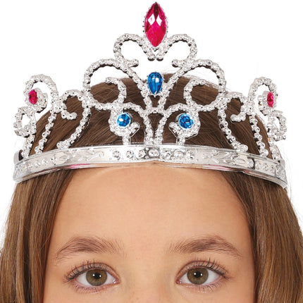 Silberne Tiara mit Edelsteinen, Kinder