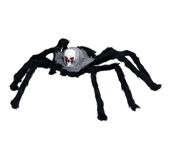 Schwarze Fake Spinne 60cm