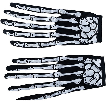 Halloween Handschuhe Skelett Finger