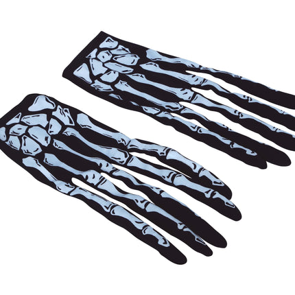 Halloween Handschuhe Skelett Finger