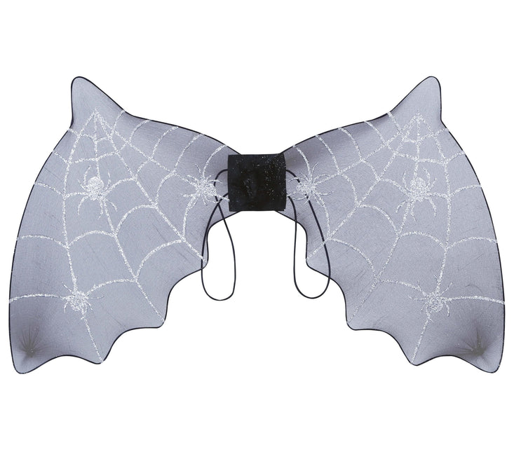 Schwarze Halloween-Flügel Fledermaus 60cm