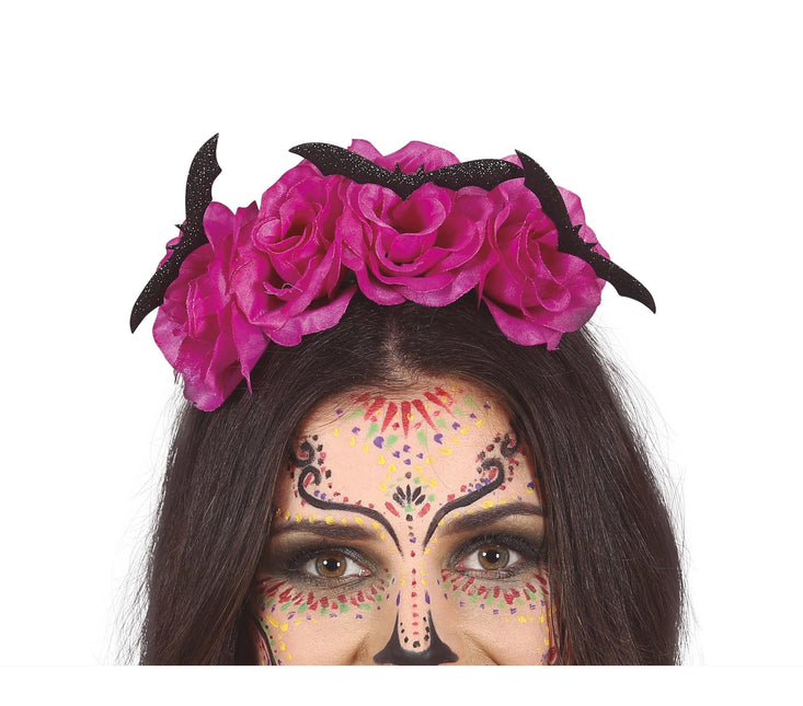 Halloween Haarband Fledermaus Blumen